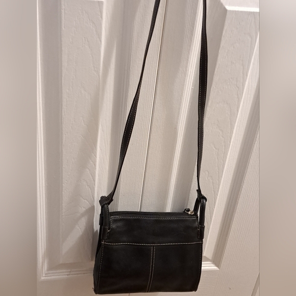 Fossil Black Pebbled Leather Crossbody Bag - Picture 8 of 9